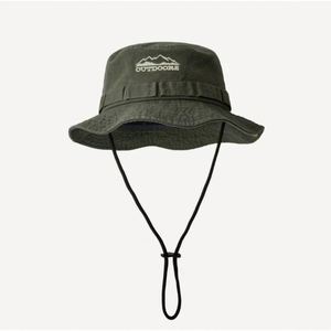 Outdoor Retro Fisherman Hat Summer Hiking Fishing <b>Sunscreen</b> Drawstring Leisure Versatile Sun Hat - Product Image 3