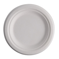 Assiettes et vaisselle jetables écologiques en bagasse de canne à sucre pour mariages et fêtes avec logo personnalisé