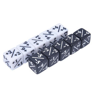 16mm Sharp Edge Math Toys +/- Symbol Dice STEM Education Tool pour + 1 à-6 pour jeux de société et commandes en gros - Product Image 3