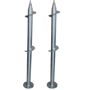 샤프가없는 단면 나선형 블레이드 나선형 나사 비행 유압 프레스 태양광 오거 비행 파일 만들기 기계 - Product Image 6