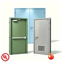 Porte d'entrée d'appartement moderne en acier ignifuge, isolée thermiquement avec âme en nid d'abeille, finition thermolaquée RAL, taille personnalisée