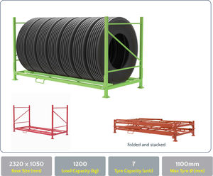 Estante Vertical <span class=keywords><strong>para</strong></span> Neumáticos de Auto TER <span class=keywords><strong>para</strong></span> Tienda Minorista, Garaje, Comercial, de Cinco Niveles, con Estantes Removibles, Alta Visibilidad y Organización - Product Image 2