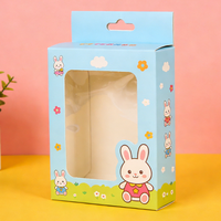 Petites boîtes avec fenêtre transparente pour l'emballage d'accessoires de mode, boîte vide personnalisée avec logo, boîte à cosmétiques