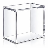 Vitrine magnétique transparente en acrylique grande capacité sur mesure avec couvercle anti-poussière pour figurines et objets de collection