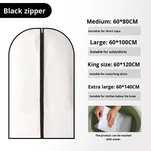 Fundas Protectoras para Ropa YiMing, Fundas para Guardar Trajes y Chaquetas, Bolsas para Colgar Ropa, 60x80cm, Material PE, Tipo Gancho - Product Image 6