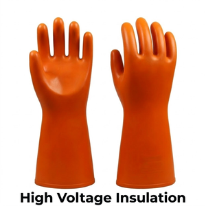 Guanti Dielettrici Professionali di Classe 2 20KV Resistenti allo Strappo per Lavori Elettrici in Edilizia e Miniere - Product Image 4