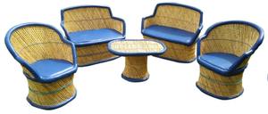 Juego de muebles de madera hechos a mano 2024, comedor, incluye sofás para sala de estar, mesa de centro, mimbre, ratán, piscina, jardín lateral, balcón - Product Image 4