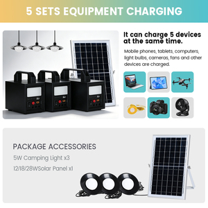 Alltop Portable Outdoor Power Energy Kit Dc <strong>Solar</strong> Led Lighting <strong>System</strong> to Provide Multiple <strong>Lights</strong> - Product Image 3