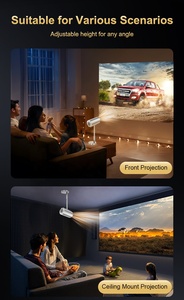 โปรเจคเตอร์ภาพยนตร์สำหรับความบันเทิงภายในบ้านแบบไฟฟ้า OEM จากโรงงาน ระบบ Android <span class=keywords><strong>13</strong></span> ขนาดเล็ก HD 720P วิดีโอ 4K โปรเจคเตอร์ LCD สำหรับใช้งานกลางแจ้ง - Product Image 6