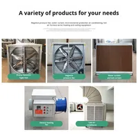 Ventilateur d'extraction à cadre galvanisé de haute qualité, ventilateur d'extraction industriel pour serre, ventilateur de refroidissement pour volailles