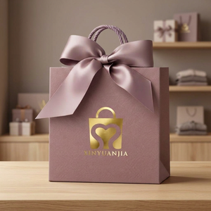 Sac en papier promotionnel mini de luxe classique personnalisé avec impression numérique et poignée en coton, fabriqué en Chine pour petits bijoux - Product Image 2