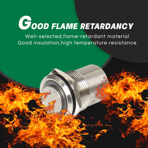 LVBO <strong>Push</strong> <strong>Button</strong> <strong>Switch</strong> With Pilot <strong>Light</strong> Reset <strong>Push</strong> <strong>Button</strong> <strong>Switch</strong> <strong>22mm</strong> High Current 220v 240v 24v 36v 12v 3v Waterproof IP68 - Product Image 3