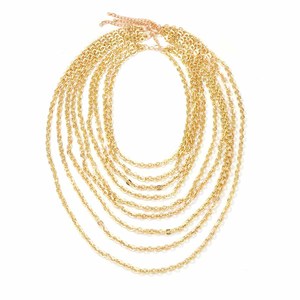 Collier multicouche pour femmes à la mode en alliage multi-chaînes de luxe léger exagéré - Product Image 6