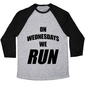 On Wednesdays We Run Unisex Tri-Blend <b>Baseball</b> <b>Tee</b> - Product Image 5