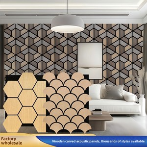 แผงดูดซับเสียงใยโพลีเอสเตอร์ แผงกันเสียง แผงกันเสียงผนังภายใน แผงกันเสียงผนังพื้นหลัง KTV - Product Image 1