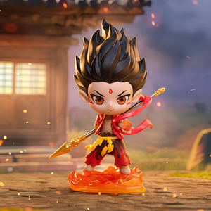 100% Original POPMART NeZha et <span class=keywords><strong>Ao</strong></span> Bing série Anime Figure vinyle aveugle boîte poupée cadeaux Labubu animaux Surprise jouet - Product Image 6