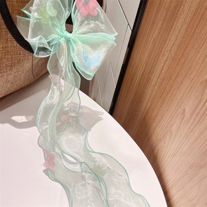Diademas con lazo para niñas, pinzas para el cabello, pasadores con cinta larga, accesorios para el cabello con cinta trenzada estilo princesa para niñas pequeñas - Product Image 2