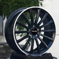 Jantes forgées sur mesure TITAN FORCE 19 20 21 22 pouces 5x112 5x130 noir mat avec bord poli compatibles Mercedes Maybach W221 W213 W447 C63S
