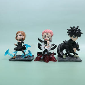 Six figurines Qversion Jujutsu Kaisen de Gojo <span class=keywords><strong>Satoru</strong></span> en forme de combat, figurines d'anime japonaises de collection, ornements de bureau - Product Image 6
