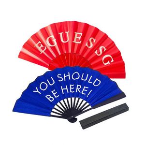 Éventails pliables en bambou personnalisés et imprimés sur mesure pour la sublimation – Grands éventails à claquer à la main - Product Image 1