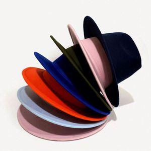 หมวกเฟโดราลายการ์ตูนยางพาราขายส่ง ปีกกว้าง มี 21 สีให้เลือก ตกแต่งด้วยริบบิ้นพิมพ์ลาย ใช้ได้ทั้งชายและหญิง เป็นมิตรกับสิ่งแวดล้อม - Product Image 4