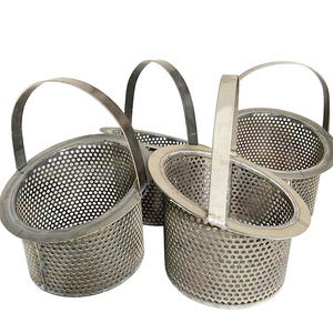 Panier en maille de <span class=keywords><strong>titane</strong></span> de type seau pour le <span class=keywords><strong>traitement</strong></span> de <span class=keywords><strong>surface</strong></span> des petites pièces - Product Image 4
