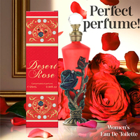 Parfum Vintage Rose 25ml pour Femme – Fragrance Élégante Transfrontalière avec Flacon en Verre Sculpté – Stock d'Usine