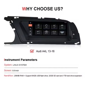 Autoradio Android Navihua pour Audi A4L A4 Q5, écran de voiture, CarPlay sans fil, système Linux, navigation GPS, autoradio stéréo - Product Image 3