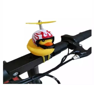Petites cloches de vélo de canard jaune, usine, guidon de vélo de montagne, phare de vélo, klaxon de moteur, <span class=keywords><strong>casque</strong></span> de vélo, cyclisme - Product Image 4