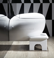 Salle de bain moderne articles sanitaires WC mural rond en céramique œuf toilette suspendue au mur