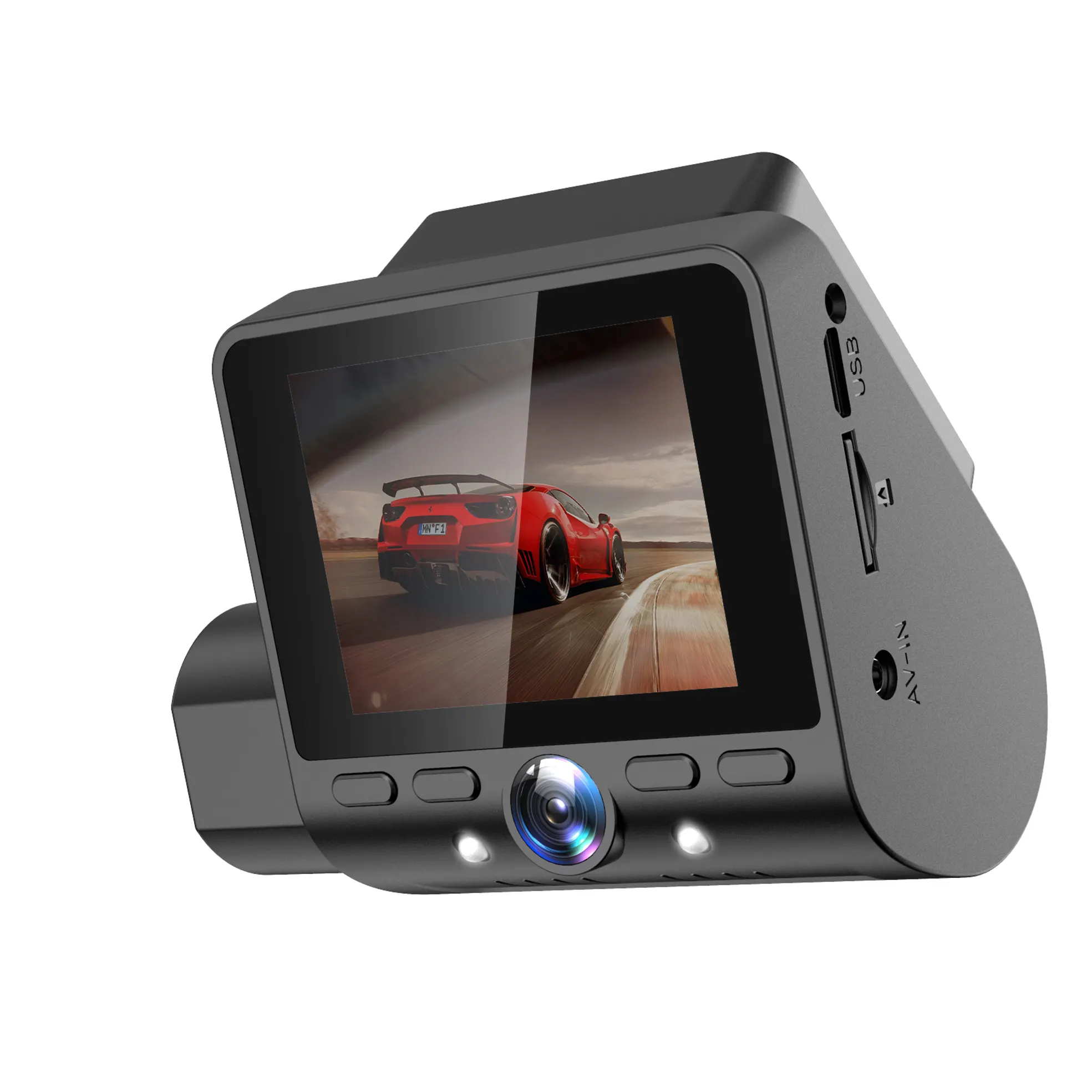 Gofuture Universal GPS Navigation Mirror Voice Control Dash Camera Vue arrière WiFi BT Car Play Truck Android Auto DVR Carplay