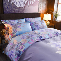 Vente directe d'usine de luxe 80GSM 235cm sergé 100% polyester tissu imprimé pigmenté en microfibre