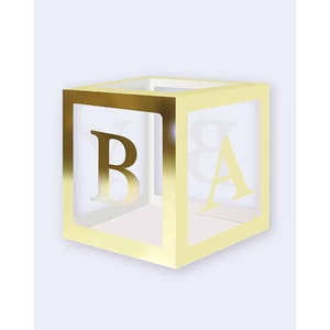 Scatola Decorativa Quadrata Iridescente 30x30cm per Cameretta o Asilo Nido - Product Image 2