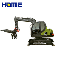 Équipement ferroviaire Construction ferroviaire Rail Machine Excavator Attachments Sleeper Grapple Sleeper Changer.