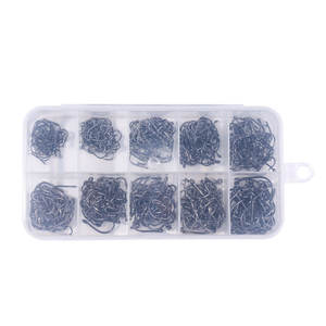 Ensemble d'hameçons <span class=keywords><strong>de</strong></span> pêche <span class=keywords><strong>de</strong></span> haute qualité, 500 pièces/boîte # 3- # Hameçon <span class=keywords><strong>de</strong></span> pêche à la carpe à 12 barbes, hameçon circulaire, accessoires <span class=keywords><strong>de</strong></span> pêche, hameçon à trou pour jig - Product Image 5