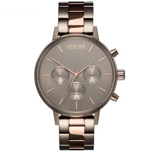 Boîtier de montre en acier inoxydable 316l plaqué or rose IP OEM <span class=keywords><strong>Chrono</strong></span> Montre-bracelet pour femmes Marques de luxe - Product Image 1