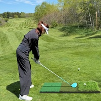 Tapis d'entraînement de golf LFL 3-en-1 personnalisé en nylon premium 60x30cm pour l'entraînement de swing de mini-golf intérieur/extérieur, pratique pour droitiers/gauchers