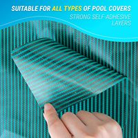 Kit de réparation de couverture de piscine, kit de réparation de couverture de piscine auto-adhésif en maille pour couverture de sécurité enterrée