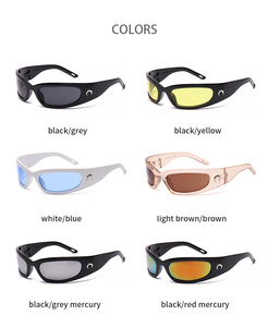 Nuovi Occhiali da <span class=keywords><strong>Sole</strong></span> Ovali Oversize di Alta Qualità Unisex in PC Occhiali da <span class=keywords><strong>Sole</strong></span> Firmati per Uomo e Donna - Product Image 3