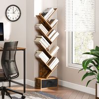 Prix d'usine vente en gros étagère en bois bibliothèque en métal étagère à livres en bois pour salon