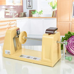 <b>Multi</b> <b>Functional</b> <b>Vegetable</b> <b>Cutter</b> Manual Spiral Slicer For Cucumber Zucchini Kitchen Commercial Use Yellow - Product Image 2