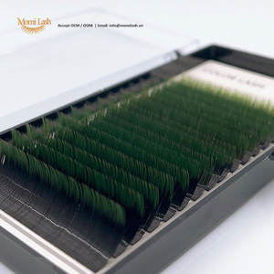 Extensions de cils individuels naturels faits à la main, magnifiques, légers, 0,15 mm d'épaisseur, bicolores, courbure CC, doux, 12/16/20 EYELASH - Product Image 6