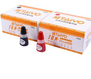 Con Dấu 10Ml Mực Đen Xanh Dương Đỏ SUN Taiyo Con Dấu Đèn <span class=keywords><strong>Flash</strong></span> Đóng Gói Chai Mực Nạp Lại Cho Giấy - Product Image 6