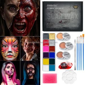 Kit Profesional de Maquillaje SFX con Cera para Cicatrices, <span class=keywords><strong>Sangre</strong></span> Falsa y <span class=keywords><strong>Pintura</strong></span> Corporal para <span class=keywords><strong>Halloween</strong></span>, Cosplay, Efectos Especiales de Cine, Marca Privada - Product Image 5