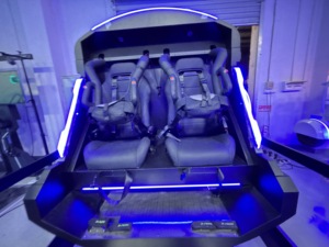 Simulador de Movimiento VR de Doble Asiento, Máquina de Cine de Realidad Virtual, Equipo de Juego de Experiencia Inmersiva para Parques de Atracciones - Product Image 2