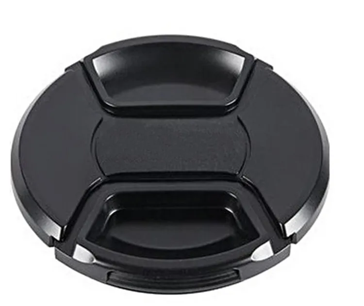 Voor Nikon Canon Sony Fujifilm Cameralens 52Mm 67Mm 58Mm Met Anti-Verlies Keeper Riem Centrum Pinch Lens Cover Lensdop