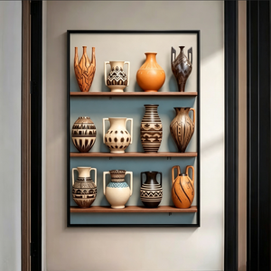 Decorazioni per la Casa, Arte Murale all'Ingrosso, Vari Vasi Moderni ed Eleganti, Superfici Lucide, Decorazioni in Porcellana con Cristalli e Diamanti - Product Image 3