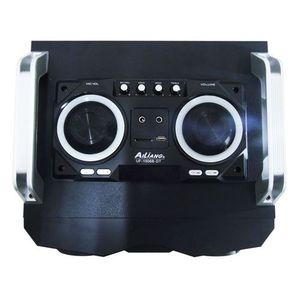 Portable <b>Speaker</b> 5.25" + 2x4" LED Lights Bluetooth SD <b>USB</b> Radio UF-1506B-DT - Product Image 2