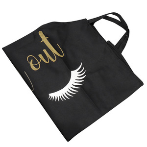 Reusable Cotton Eyelash <b>Extension</b> Pattern Apron Breathable PMU <b>Nail</b> Art Beauty Salon Work Apron - Product Image 3