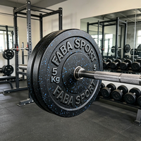 En gros, Disques de musculation noirs de haute qualité et populaires, Vente chaude d'usine, Disques bumper pour salle de sport